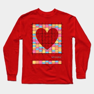 Mydoku_010_H001_004_F: Sudoku, Sudoku coloring, logic, logic puzzle, holiday puzzle, fun, away from screen Long Sleeve T-Shirt